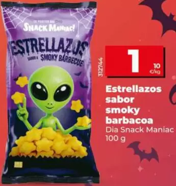 Dia Snack Maniac - Estrellazos Sabor Smoky Barbacoa 