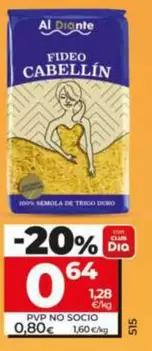 Dia Al Diante - Fideo Cabellin