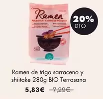 Terrasana - Ramen De Trigo Sarraceno Y Shiitake