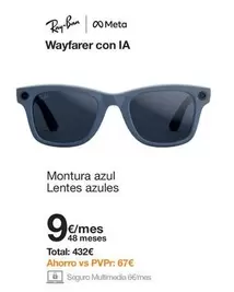 Ray-Ban - Wayfarer Montura Azul