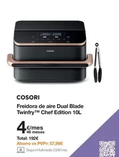 Cosori - Freidora De Aire Dual Blade