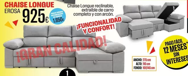 Chaise Longue Erosa