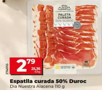 Dia Nuestra Alacena - Paleta Curada 50% Duroc 
