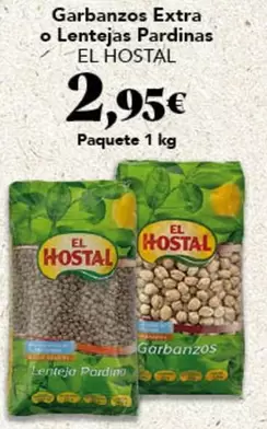 El Hostal - Garbanzos Extra O Lentejas Pardinas