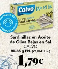 Calvo - Sardinillas En Aceite De Oliva Bajas En Sal