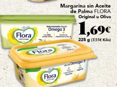 Flora - Margarina Sin Aceite De Palma Original U Oliva