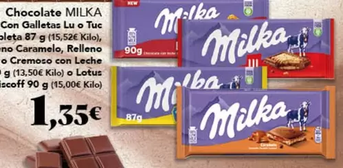 Milka - Chocolate Con Galletas Lu