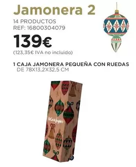1 Caja Jamonera Pequeña Con Ruedas