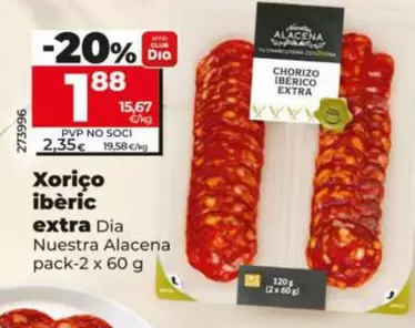 Dia Nuestra Alacena - Chorizo Iberico Extra