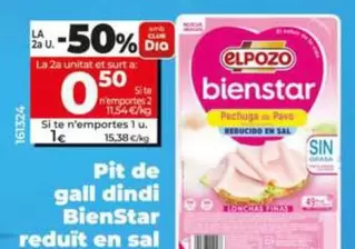 Elpozo - Pechuga De Pavo Bienstar Reducida En Sal