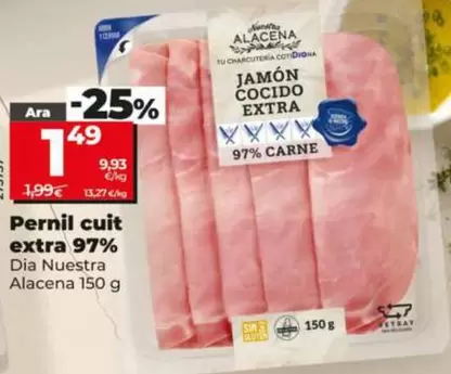 Dia Nuestra Alacena - Jamon Cocido Extra 97%