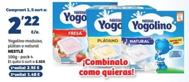 Nestlé - Yogolino Maduixa, Platano O Natural