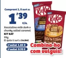 Kit Kat - Xocolatina Milk Dark O Chunky Salted Caramel