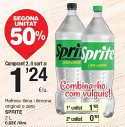 Sprite - Refresc Llima I Llimona Original O Zero