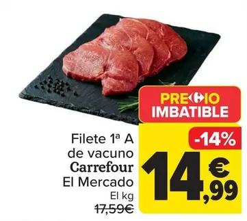 Carrefour El Mercado - Filete 1ª A De Vacuno