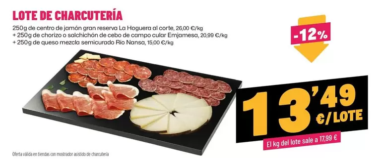 Emjamesa - Lote De Charcuteria