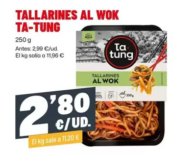 Ta Tung - Tallarines Al Wok