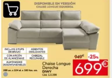 Chaise Longue Derecha