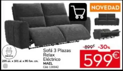 Relax - Sofa 3 Plazas Electrico