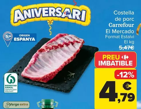 Carrefour El Mercado - Costilla De Cerdo