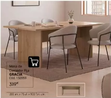 Mesa De Comedor Fija Gracia