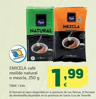 Emicela - Cafe Molido Natural O Mezcla