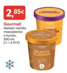 Gourmet - Helado Vainilla Macadamia O Turron