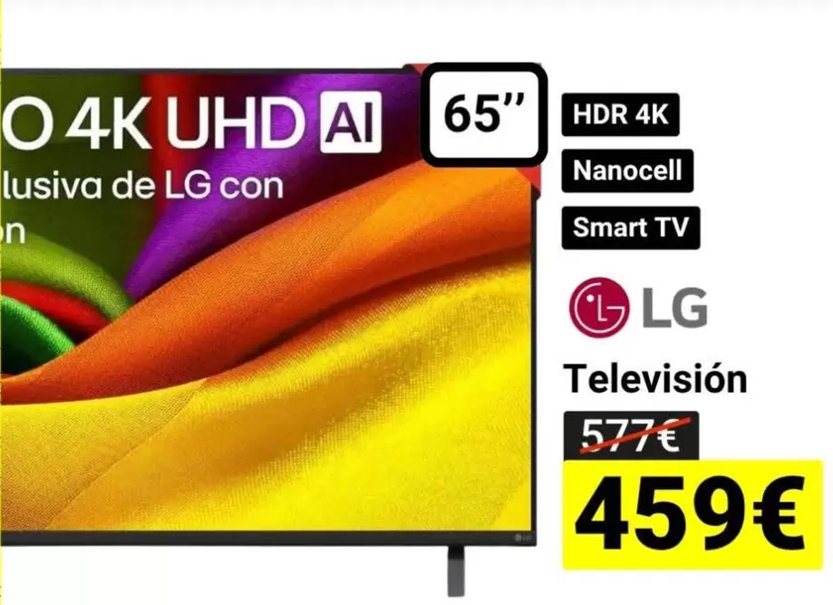 LG - TV 65" Nanocell HDR 4K Smart