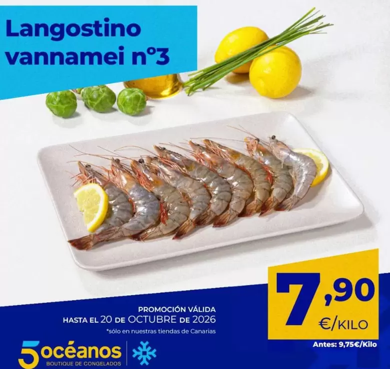 Langostino Vannamei N°3