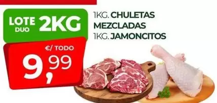 1Kg Chuletas Mezcladas/1Kg Jamoncitos