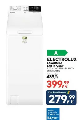 Electrolux - Lavadora EN6T4722NF