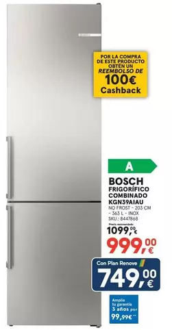 Bosch - Frigorifico Combinado KGN39AIAU