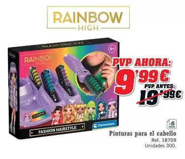 Clementoni - Rainbow High Pinturas Para El Cabello
