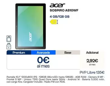 Acer - Sospiro AS10WF