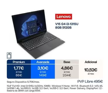 Lenovo - V15 G4