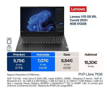 Lenovo -  V15 G5