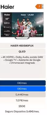 Haier - TV 50" QLED H50S80FUX