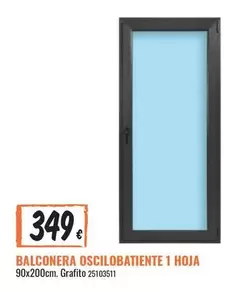 Balconera Oscilobatiente 1 Hoja