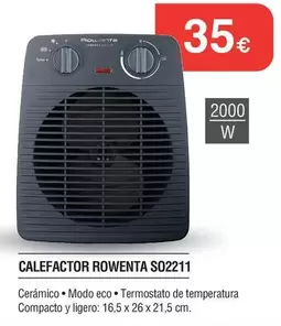 Rowenta - Calefactor S02211