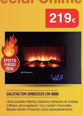 Orbegozo - Calefactor Cm-8000