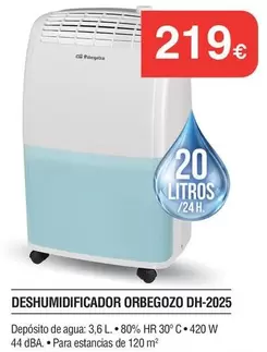 Orbegozo - Deshumidificador DH-2025