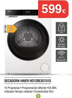 Haier - Secadora Hd120e357uis