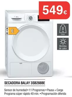 Balay - Secadora 3SB288BE