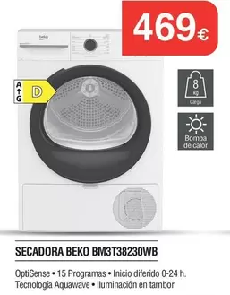 Beko - Secadora Bm3t38230wb