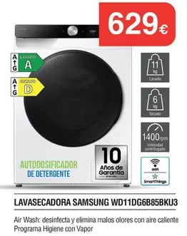 Samsung - Lavasecadora Wd11dgb85bku3