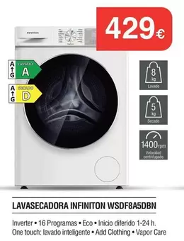 Philips - Lavasecadora Infiniton WSDFA5DBN