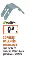 valles - Soporte Balancin Regulable