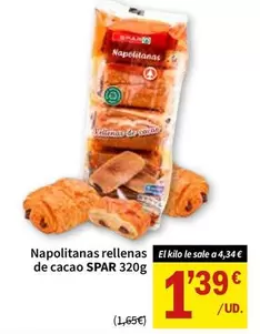 Spar - Napolitanas Rellenas De Cacao