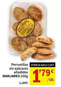 Manjares - Perrunillas Sin Azucares Anadidos