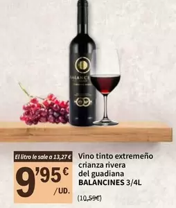 Vino Tinto Extremeno Crianza Rivera Del Guadiana